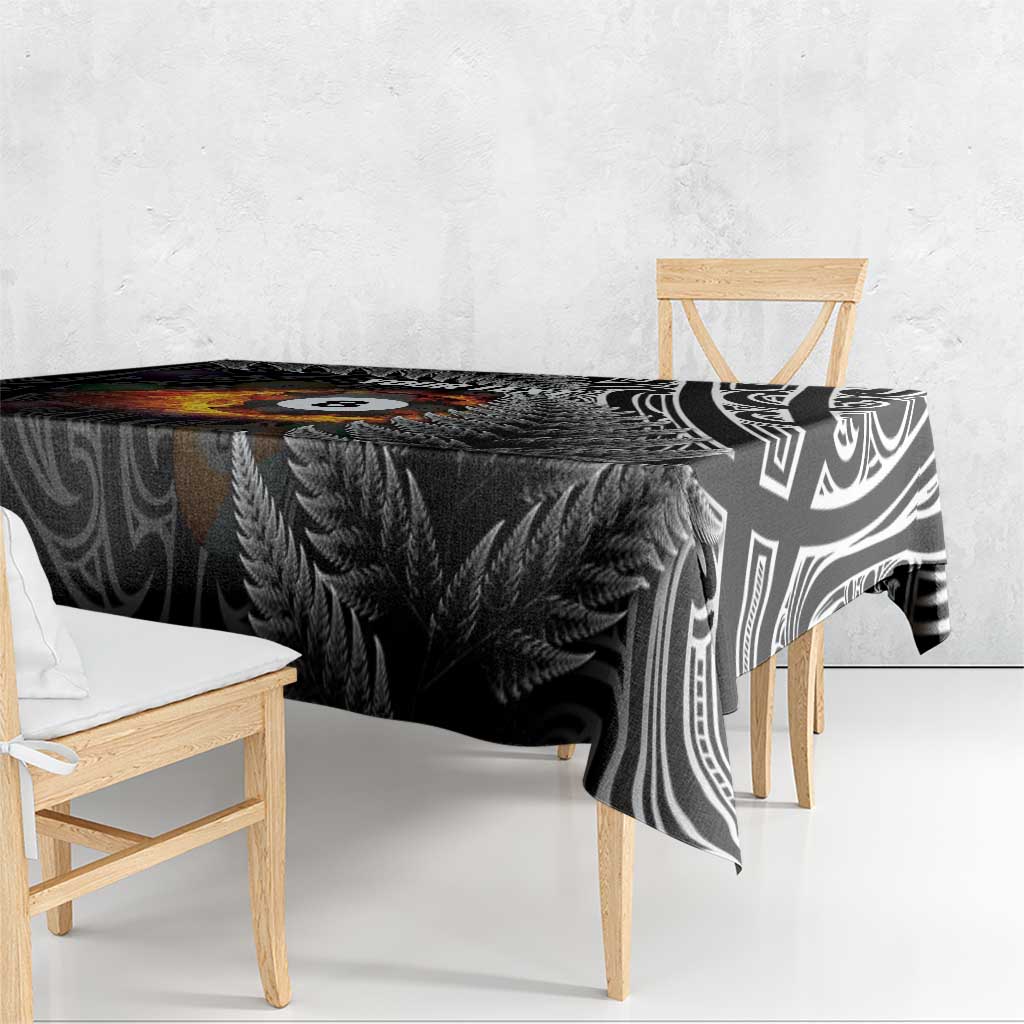 Personalised New Zealand Billiards Tablecloth Maori Fern On Fire 8 Ball - Aussie Hoodie