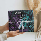 Suicide Awareness Memorial Wrapping Paper I Wear Purple and Teal For Someone I Miss - Aussie Hoodie