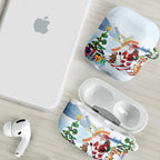 Merry Christmas Australia AirPods Case Funny Aussie Animals Santa Skiing