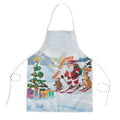 Merry Christmas Australia Apron Funny Aussie Animals Santa Skiing