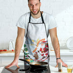Merry Christmas Australia Apron Funny Aussie Animals Santa Skiing