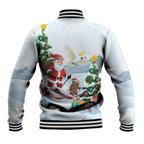 Merry Christmas Australia Baseball Jacket Funny Aussie Animals Santa Skiing