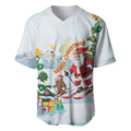 Merry Christmas Australia Baseball Jersey Funny Aussie Animals Santa Skiing