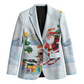 Merry Christmas Australia Blazer Funny Aussie Animals Santa Skiing