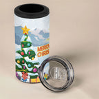 Merry Christmas Australia 4 in 1 Can Cooler Tumbler Funny Aussie Animals Santa Skiing