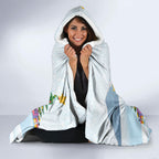 Merry Christmas Australia Hooded Blanket Funny Aussie Animals Santa Skiing