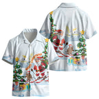 Merry Christmas Australia Kid Hawaiian Shirt Funny Aussie Animals Santa Skiing LT14