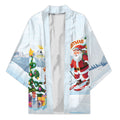 Merry Christmas Australia Kimono Funny Aussie Animals Santa Skiing