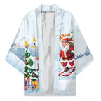 Merry Christmas Australia Kimono Funny Aussie Animals Santa Skiing
