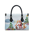 Merry Christmas Australia Leather Bag Funny Aussie Animals Santa Skiing