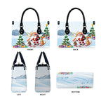 Merry Christmas Australia Leather Bag Funny Aussie Animals Santa Skiing