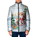 Merry Christmas Australia Padded Jacket Funny Aussie Animals Santa Skiing