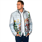 Merry Christmas Australia Padded Jacket Funny Aussie Animals Santa Skiing