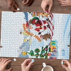 Merry Christmas Australia Puzzle Funny Aussie Animals Santa Skiing