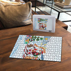 Merry Christmas Australia Puzzle Funny Aussie Animals Santa Skiing