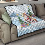 Merry Christmas Australia Quilt Funny Aussie Animals Santa Skiing