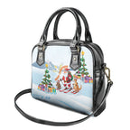 Merry Christmas Australia Shoulder Handbag Funny Aussie Animals Santa Skiing