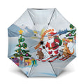 Merry Christmas Australia Umbrella Funny Aussie Animals Santa Skiing