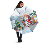 Merry Christmas Australia Umbrella Funny Aussie Animals Santa Skiing