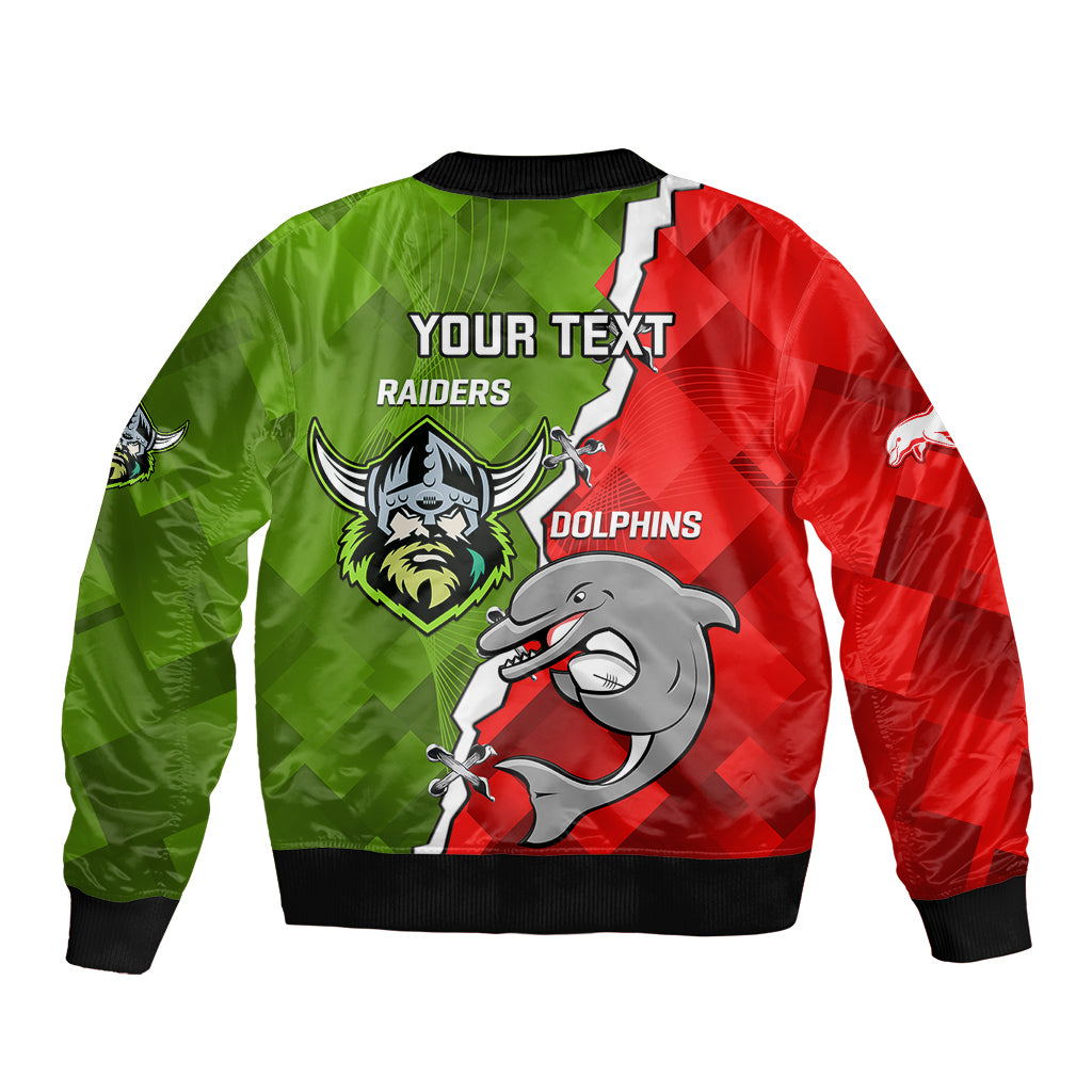 personalised-dolphins-and-raiders-rugby-bomber-jacket-2023-sporty-version
