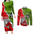 personalised-dolphins-and-raiders-rugby-couples-matching-long-sleeve-bodycon-dress-and-long-sleeve-button-shirts-2023-sporty-version
