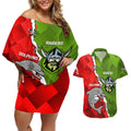 personalised-dolphins-and-raiders-rugby-couples-matching-off-shoulder-short-dress-and-hawaiian-shirt-2023-sporty-version