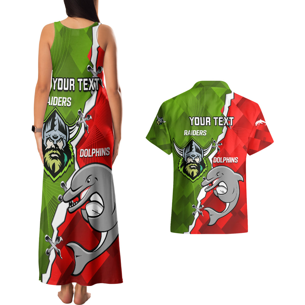 personalised-dolphins-and-raiders-rugby-couples-matching-tank-maxi-dress-and-hawaiian-shirt-2023-sporty-version