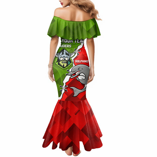 personalised-dolphins-and-raiders-rugby-mermaid-dress-2023-sporty-version