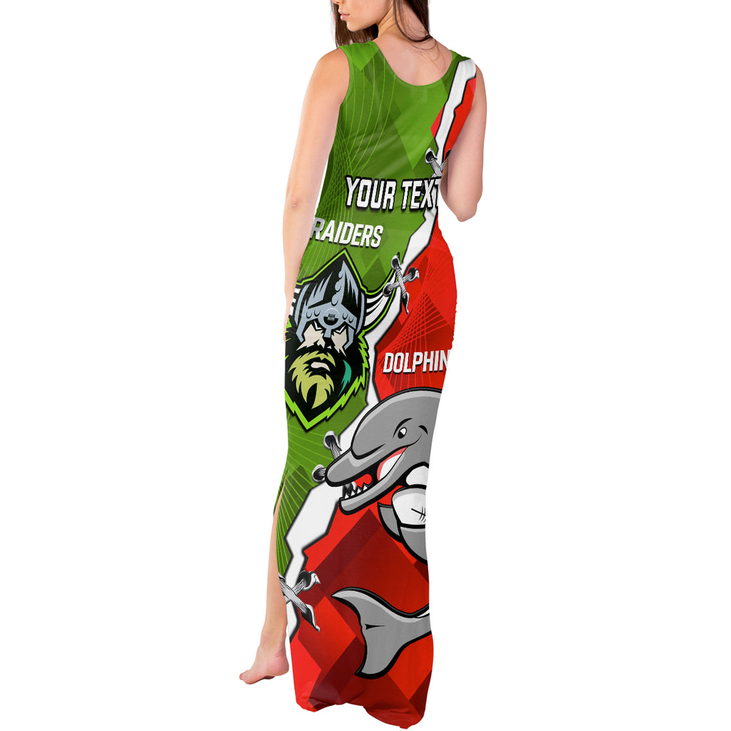personalised-dolphins-and-raiders-rugby-tank-maxi-dress-2023-sporty-version