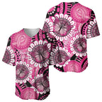 Personalised Australia Indigenous Baseball Jersey Breast Cancer Ribbon Think Pink - Black Version LT14