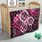 Personalised Australia Indigenous Quilt Breast Cancer Ribbon Think Pink - Black Version LT14