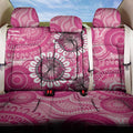 Personalised Australia Indigenous Back Car Seat Cover Breast Cancer Ribbon Think Pink - Pink Version LT14