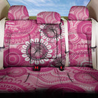 Personalised Australia Indigenous Back Car Seat Cover Breast Cancer Ribbon Think Pink - Pink Version LT14