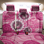 Personalised Australia Indigenous Back Car Seat Cover Breast Cancer Ribbon Think Pink - Pink Version LT14