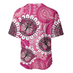 Personalised Australia Indigenous Baseball Jersey Breast Cancer Ribbon Think Pink - Pink Version LT14