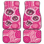 Personalised Australia Indigenous Car Mats Breast Cancer Ribbon Think Pink - Pink Version LT14
