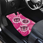 Personalised Australia Indigenous Car Mats Breast Cancer Ribbon Think Pink - Pink Version LT14