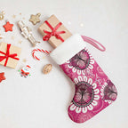 Personalised Australia Indigenous Christmas Stocking Breast Cancer Ribbon Think Pink - Pink Version - Aussie Hoodie