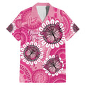 Personalised Australia Indigenous Family Matching Mermaid Dress and Hawaiian Shirt Breast Cancer Ribbon Think Pink - Pink Version LT14