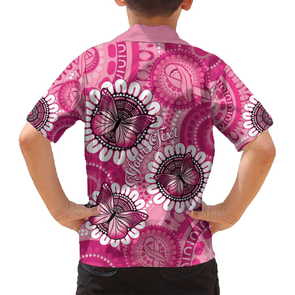 Personalised Australia Indigenous Family Matching Summer Maxi Dress and Hawaiian Shirt Breast Cancer Ribbon Think Pink - Pink Version LT14