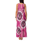 Personalised Australia Indigenous Family Matching Tank Maxi Dress and Hawaiian Shirt Breast Cancer Ribbon Think Pink - Pink Version LT14