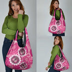 Personalised Australia Indigenous Grocery Bag Breast Cancer Ribbon Think Pink - Pink Version LT14
