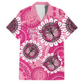 Personalised Australia Indigenous Hawaiian Shirt Breast Cancer Ribbon Think Pink - Pink Version LT14