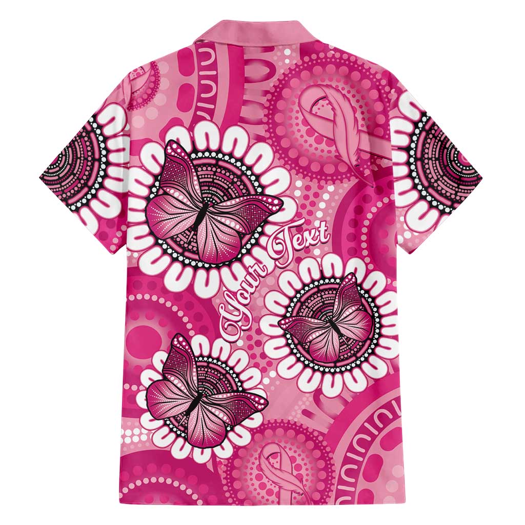 Personalised Australia Indigenous Hawaiian Shirt Breast Cancer Ribbon Think Pink - Pink Version LT14