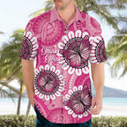 Personalised Australia Indigenous Hawaiian Shirt Breast Cancer Ribbon Think Pink - Pink Version LT14