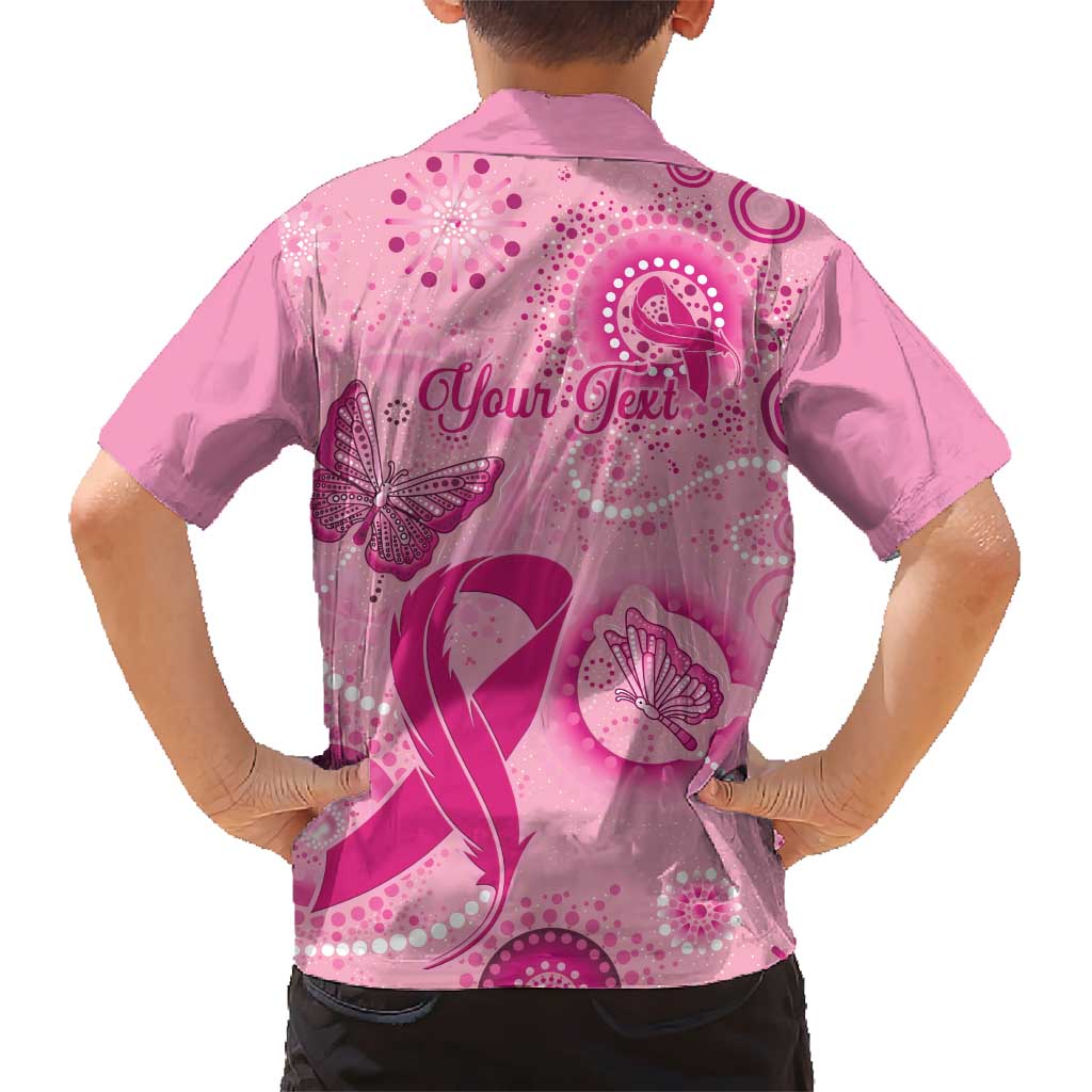 Personalised Australia Indigenous Hawaiian Shirt Breast Cancer Ribbon Think Pink - Pink Version