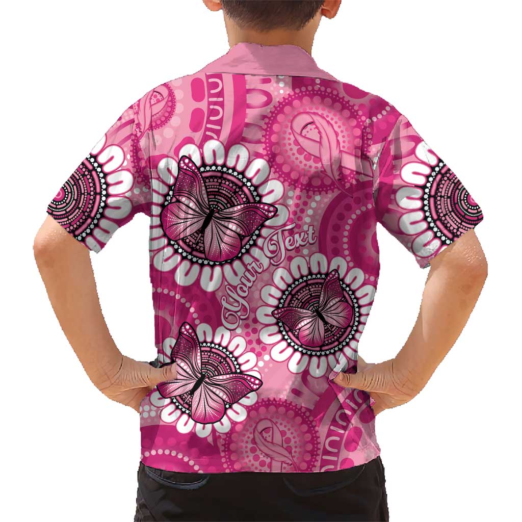 Personalised Australia Indigenous Hawaiian Shirt Breast Cancer Ribbon Think Pink - Pink Version LT14