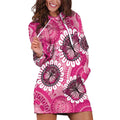 Personalised Australia Indigenous Hoodie Dress Breast Cancer Ribbon Think Pink - Pink Version LT14