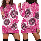 Personalised Australia Indigenous Hoodie Dress Breast Cancer Ribbon Think Pink - Pink Version LT14