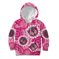 Personalised Australia Indigenous Kid Hoodie Breast Cancer Ribbon Think Pink - Pink Version LT14